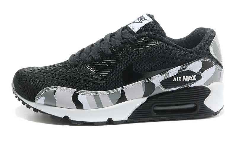 Air Max 90 Chaussures Hommes PRM EM Tissage camouflage Noir Blanc (3)